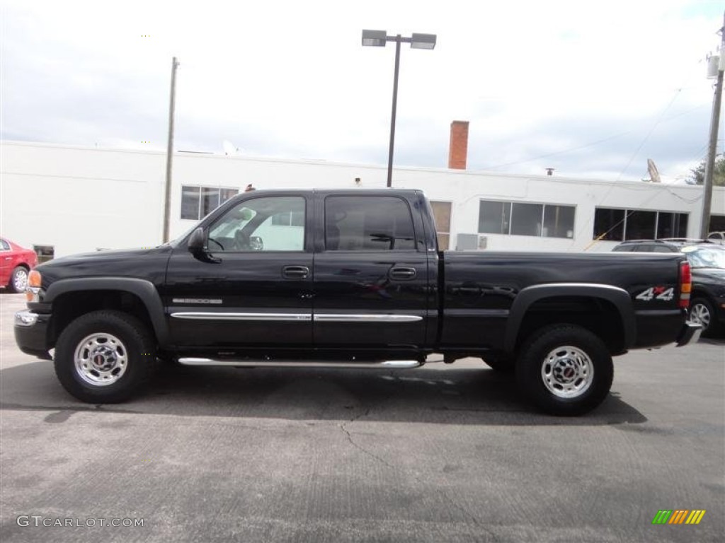 2007 Sierra 2500HD Classic SLE Extended Cab 4x4 - Onyx Black / Dark Charcoal photo #4