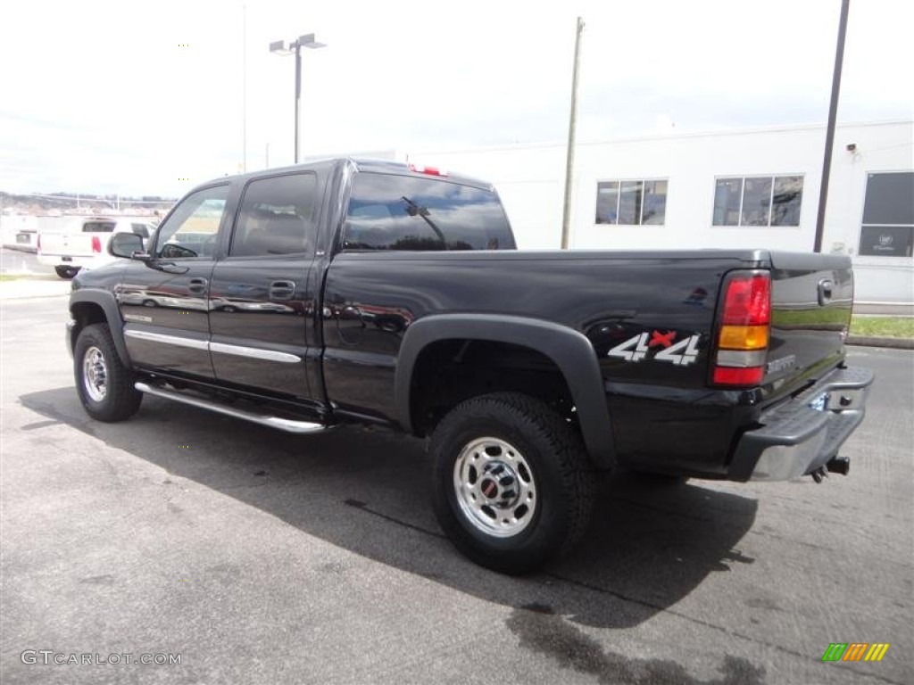2007 Sierra 2500HD Classic SLE Extended Cab 4x4 - Onyx Black / Dark Charcoal photo #5