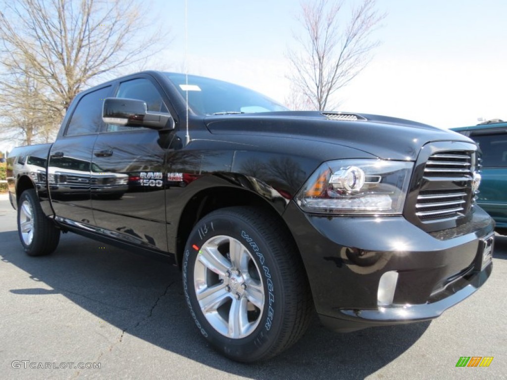 Black 2013 Ram 1500 Sport Crew Cab Exterior Photo #79015882