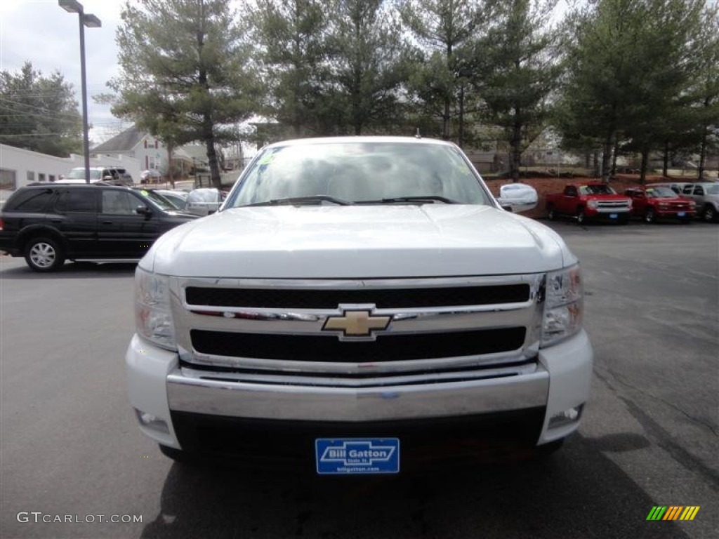 2007 Silverado 1500 LT Extended Cab - Summit White / Ebony Black photo #2