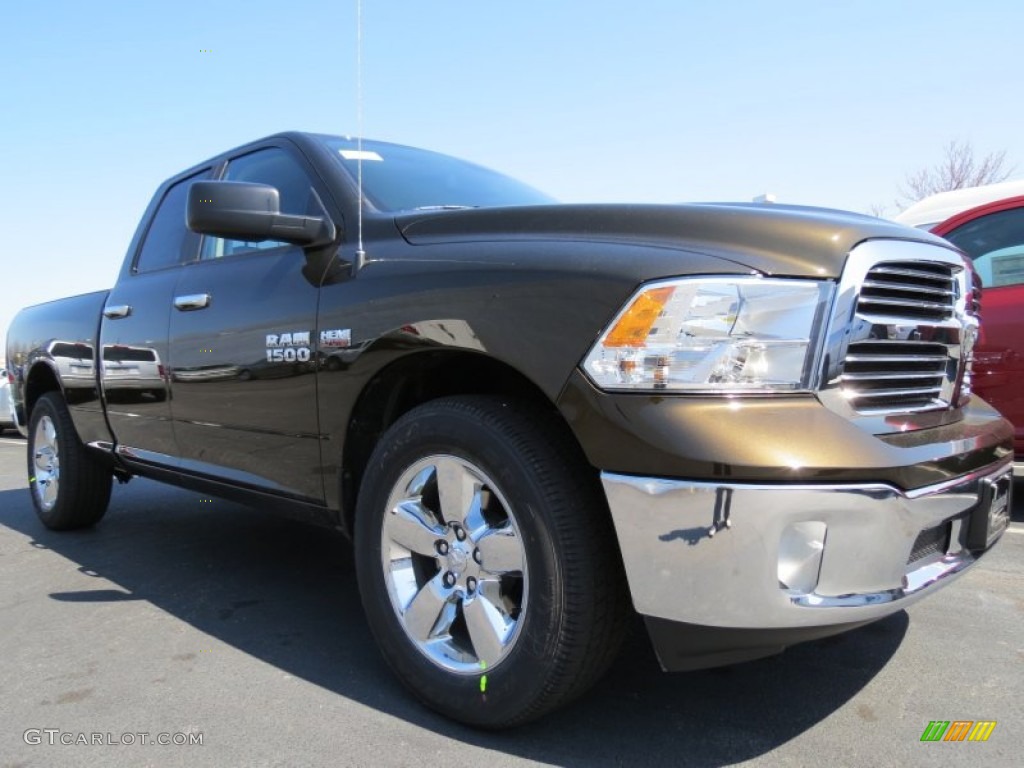 2013 1500 SLT Quad Cab - Black Gold Pearl / Canyon Brown/Light Frost Beige photo #4