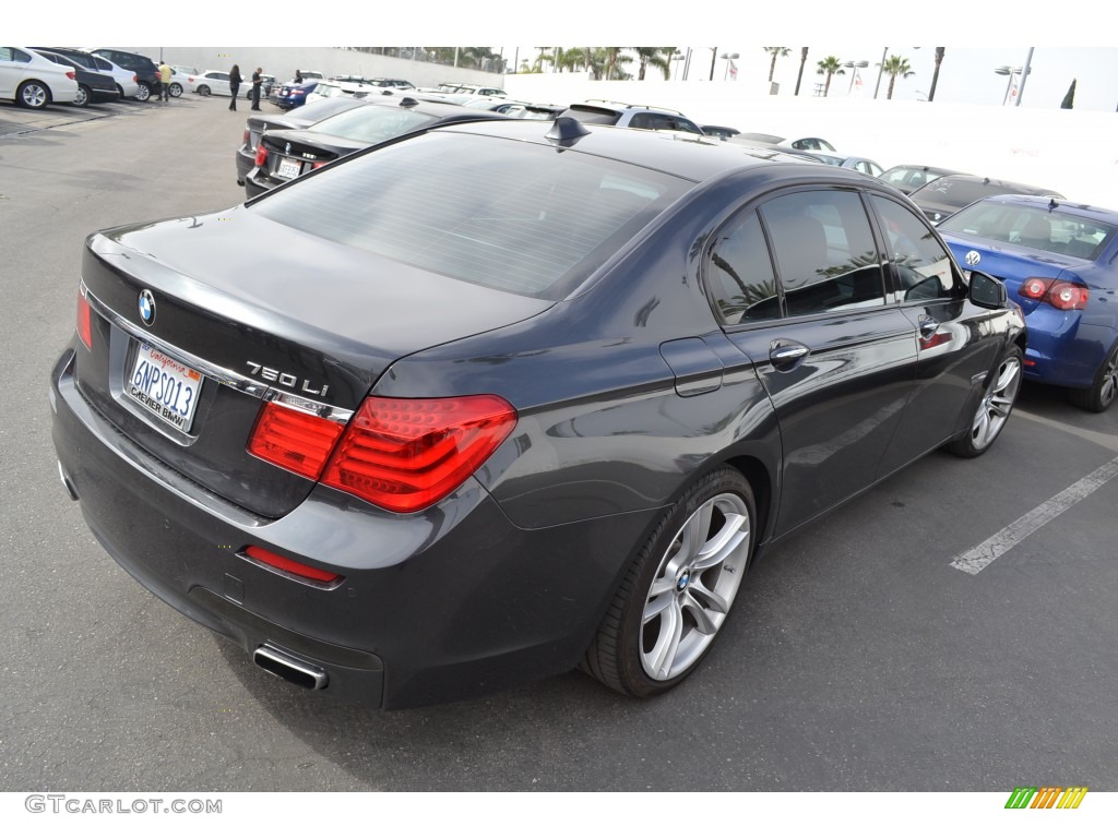 2011 7 Series 750Li Sedan - Dark Graphite Metallic / Black photo #3