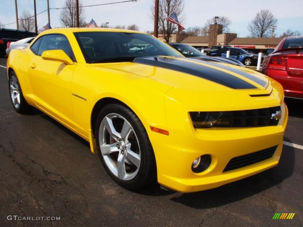 Rally Yellow 2011 Chevrolet Camaro SS/RS Coupe Exterior Photo #79016698