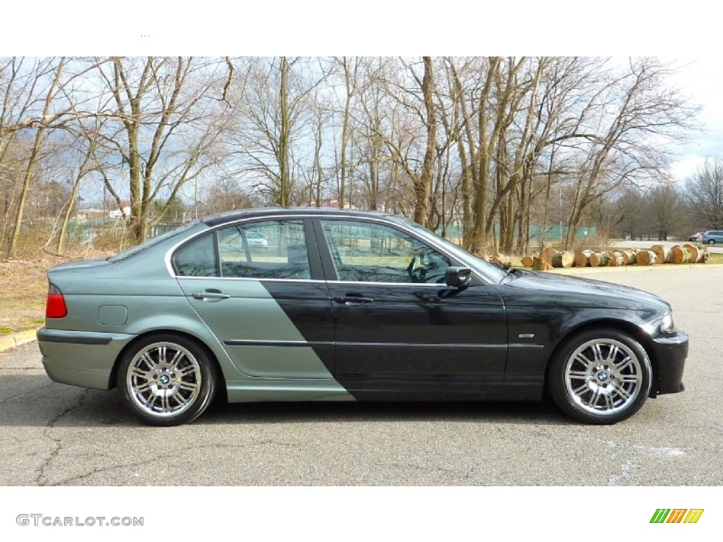 2001 3 Series 330i Sedan - Black Sapphire Metallic / Black photo #10