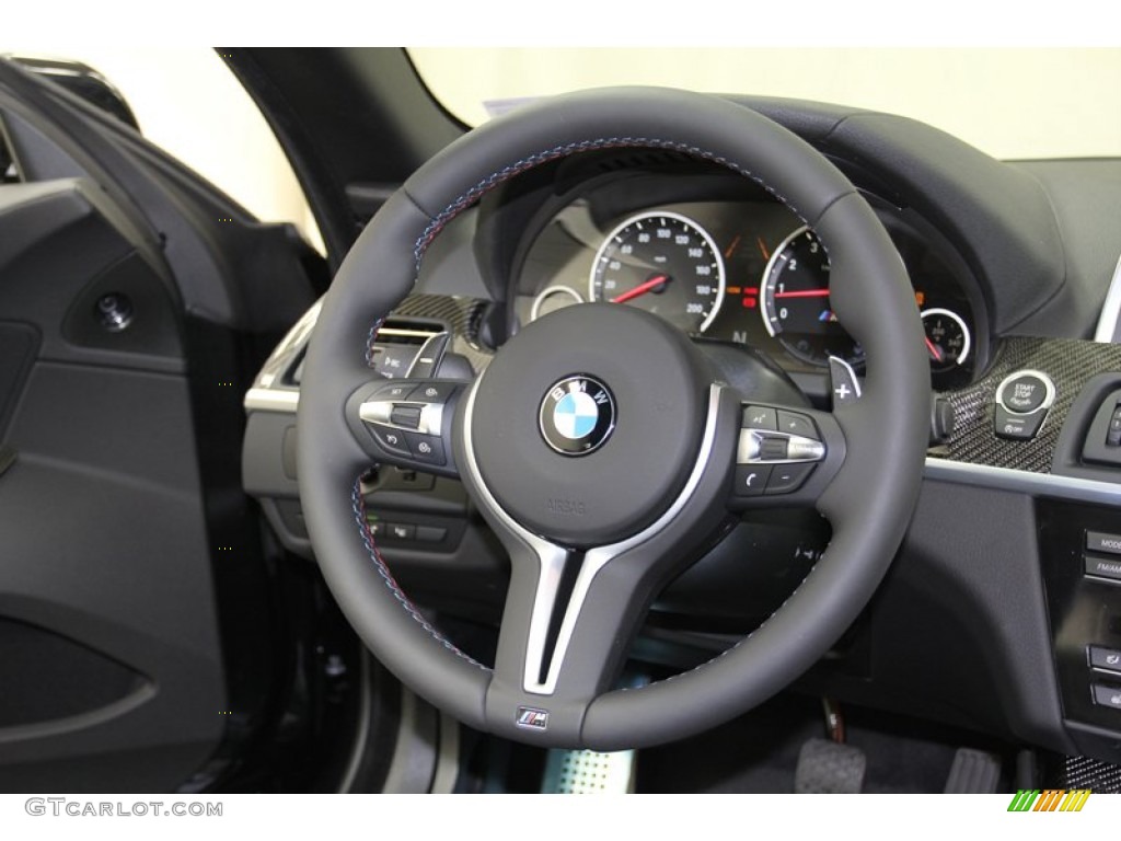 2013 BMW M6 Convertible Black Steering Wheel Photo #79018918