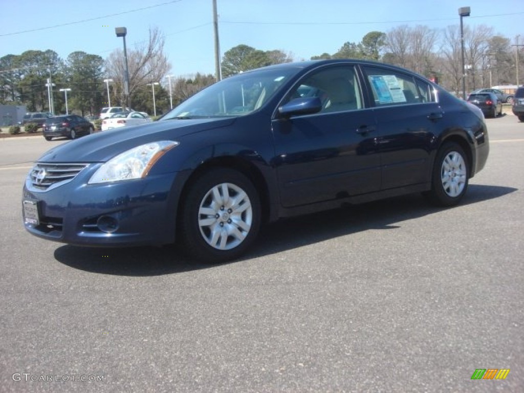 2010 Altima 2.5 S - Navy Blue / Blond photo #2