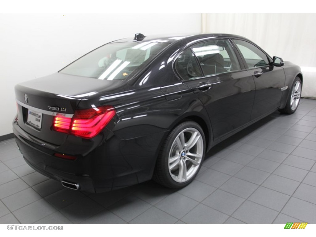 2013 7 Series 750Li Sedan - Black Sapphire Metallic / Black photo #8