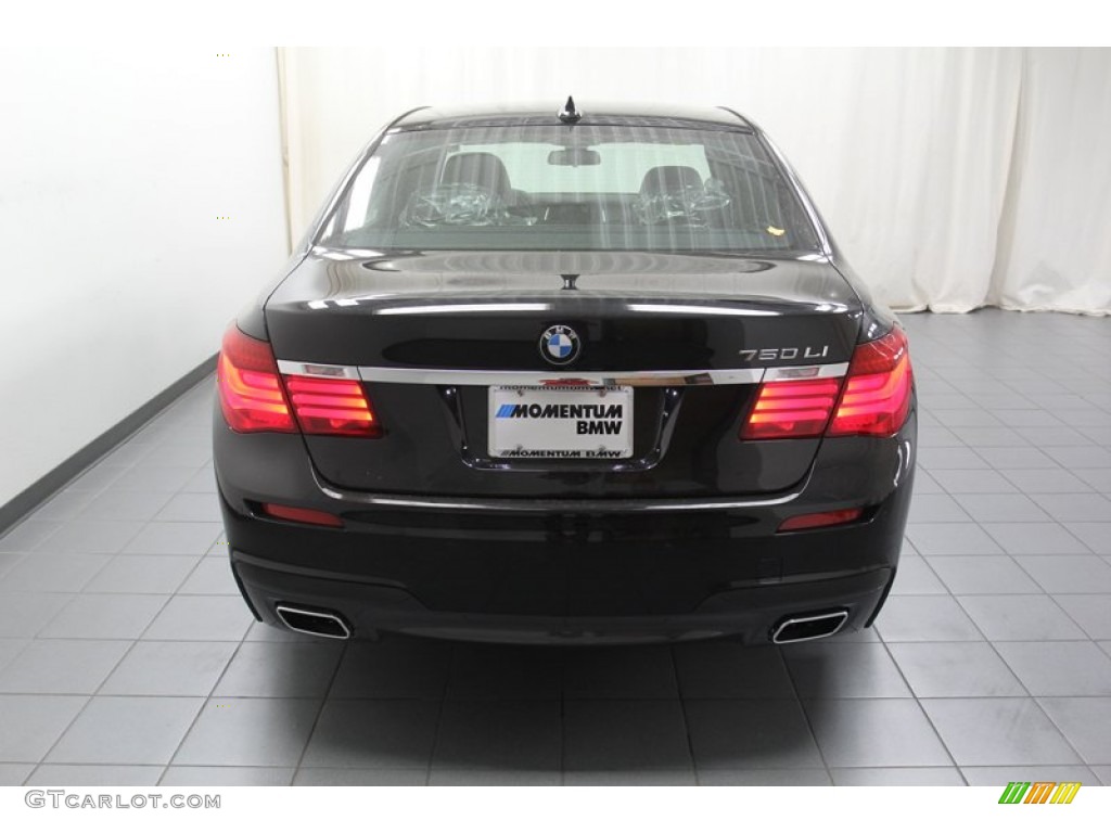 2013 7 Series 750Li Sedan - Black Sapphire Metallic / Black photo #9