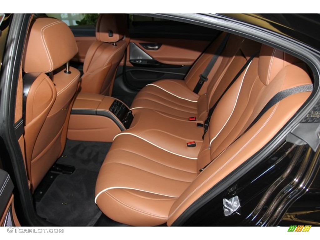 BMW Individual Amaro Brown/Black Interior 2013 BMW 6 Series 650i Gran Coupe Photo #79019890