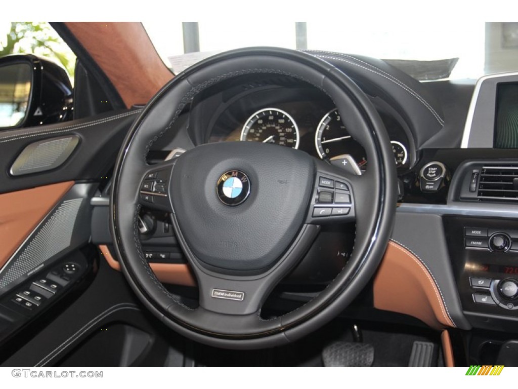 2013 6 Series 650i Gran Coupe - BMW Individual Citrin Black Metallic / BMW Individual Amaro Brown/Black photo #33