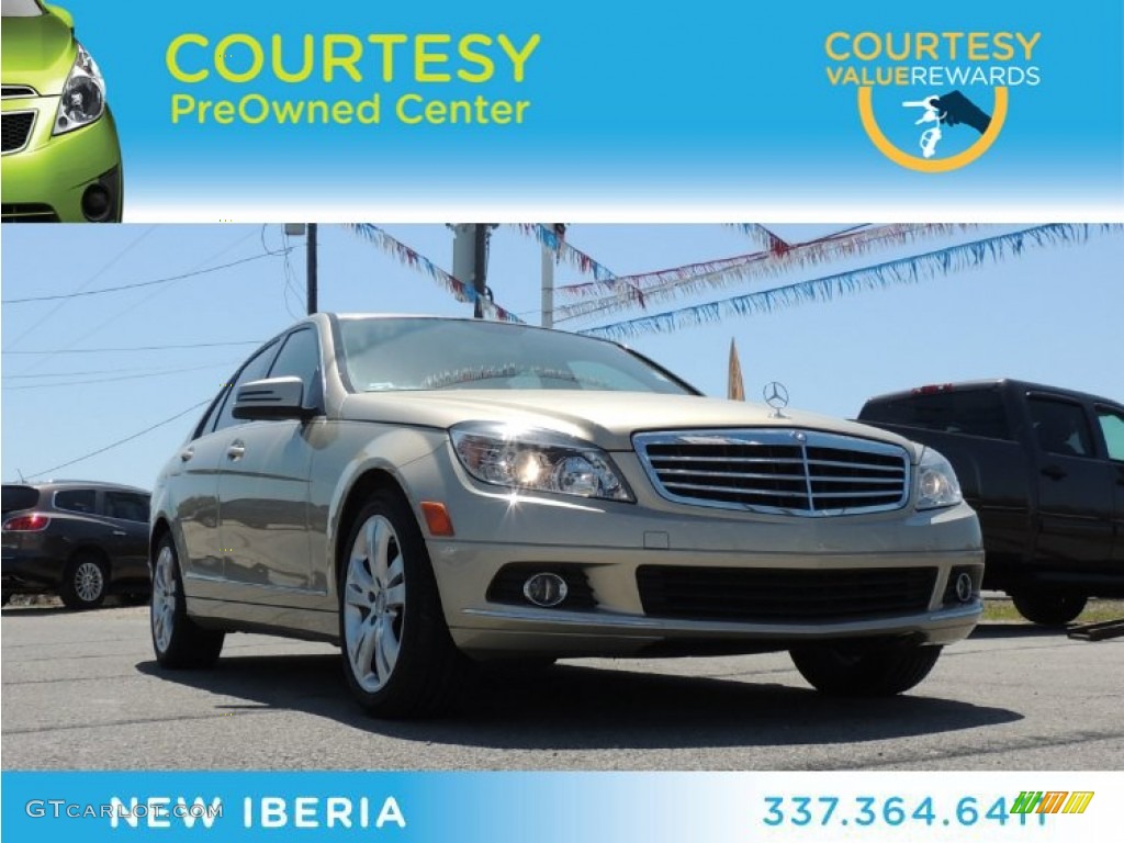 2010 C 300 Luxury - Sand Beige Metallic / Almond/Mocha photo #1