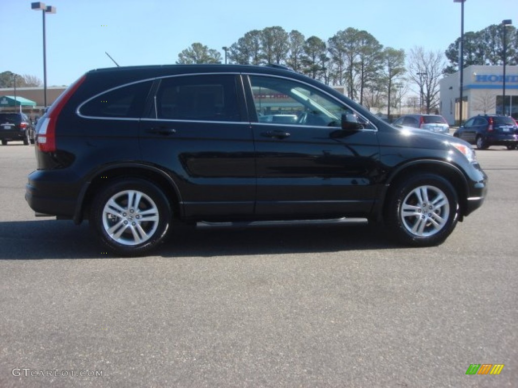 2011 CR-V EX-L 4WD - Crystal Black Pearl / Black photo #7