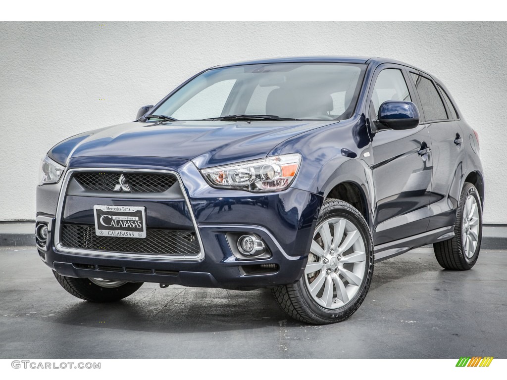 2011 Outlander Sport SE - Cosmic Blue Metallic / Black photo #13