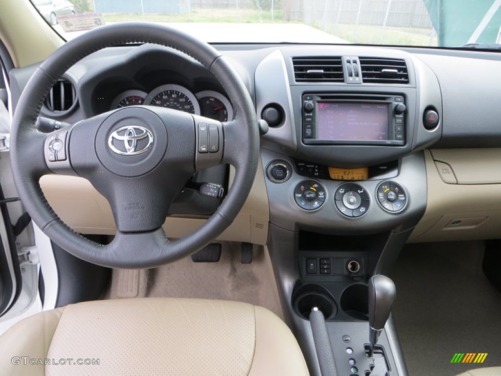 2012 RAV4 V6 Limited - Blizzard White Pearl / Sand Beige photo #36