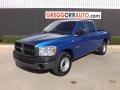 2008 Electric Blue Pearl Dodge Ram 1500 ST Quad Cab  photo #2