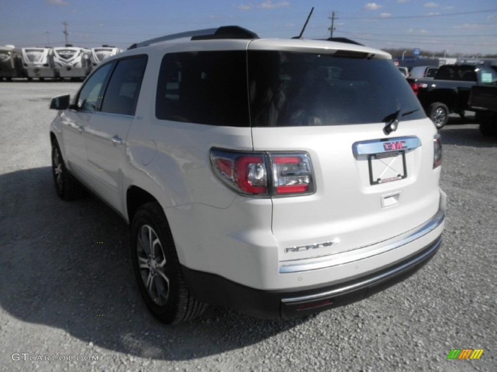 2013 Acadia SLT - White Diamond Tricoat / Dark Cashmere photo #25