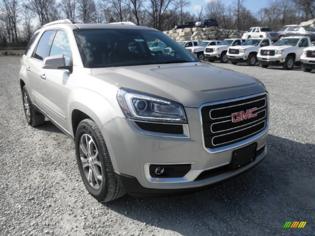 2013 Acadia SLT - Champagne Silver Metallic / Dark Cashmere photo #2