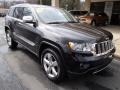 2011 Brilliant Black Crystal Pearl Jeep Grand Cherokee Overland 4x4  photo #2