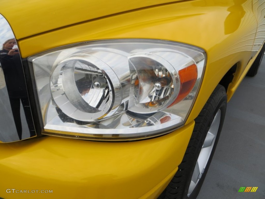2008 Ram 1500 Lone Star Edition Quad Cab 4x4 - Detonator Yellow / Medium Slate Gray photo #11