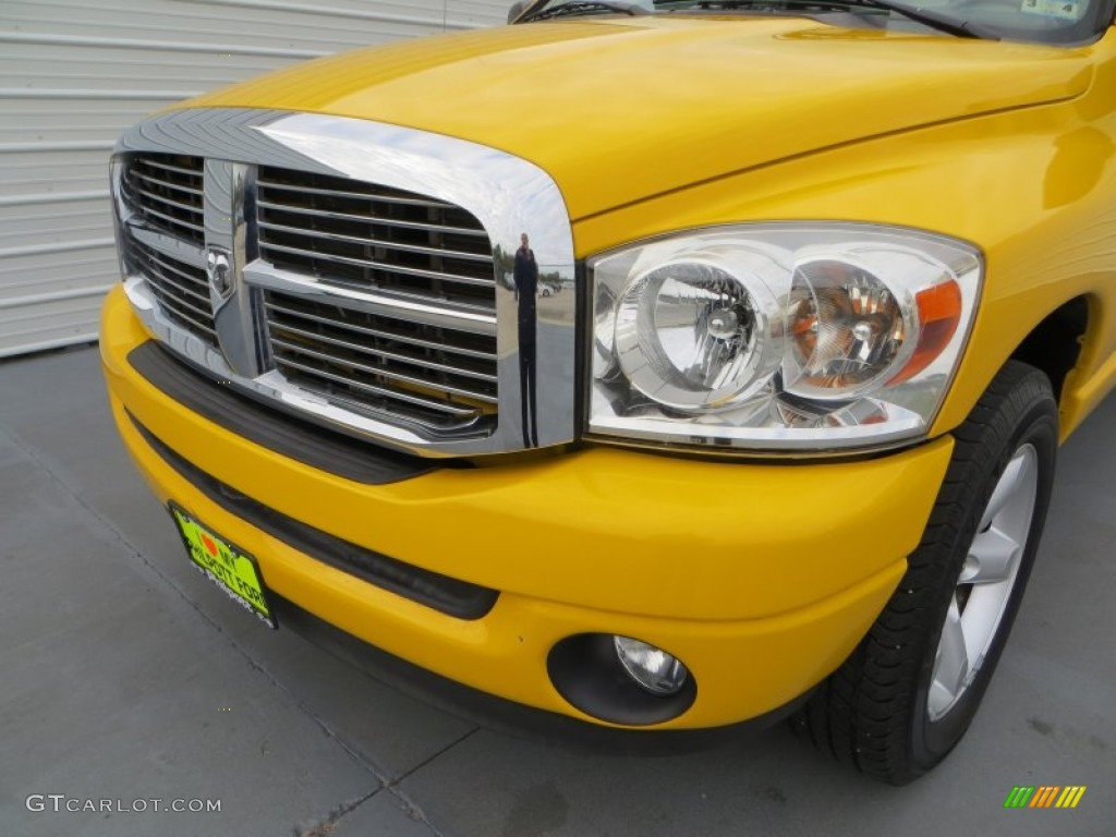 2008 Ram 1500 Lone Star Edition Quad Cab 4x4 - Detonator Yellow / Medium Slate Gray photo #12