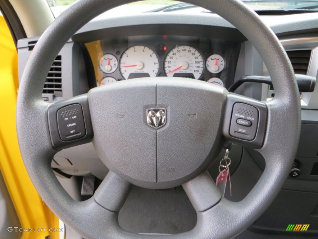 2008 Ram 1500 Lone Star Edition Quad Cab 4x4 - Detonator Yellow / Medium Slate Gray photo #44