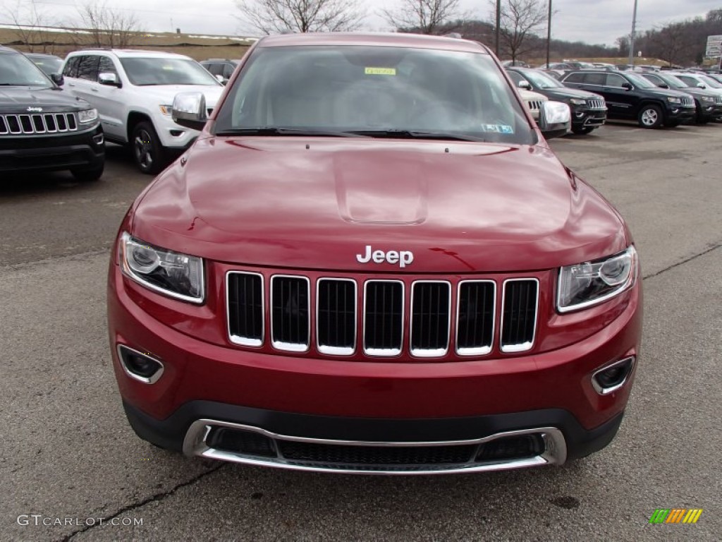 2014 Grand Cherokee Limited 4x4 - Deep Cherry Red Crystal Pearl / New Zealand Black/Light Frost photo #3