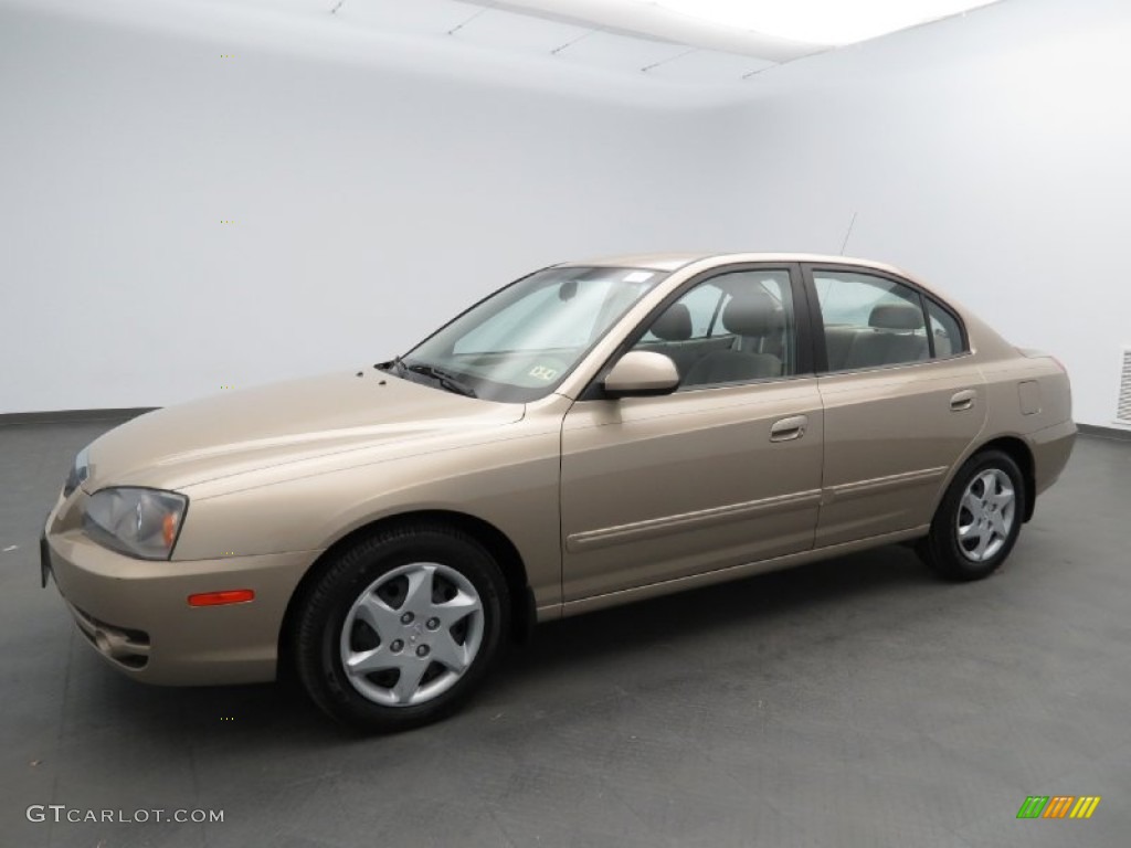 2006 Elantra GLS Sedan - Champagne Beige / Beige photo #1
