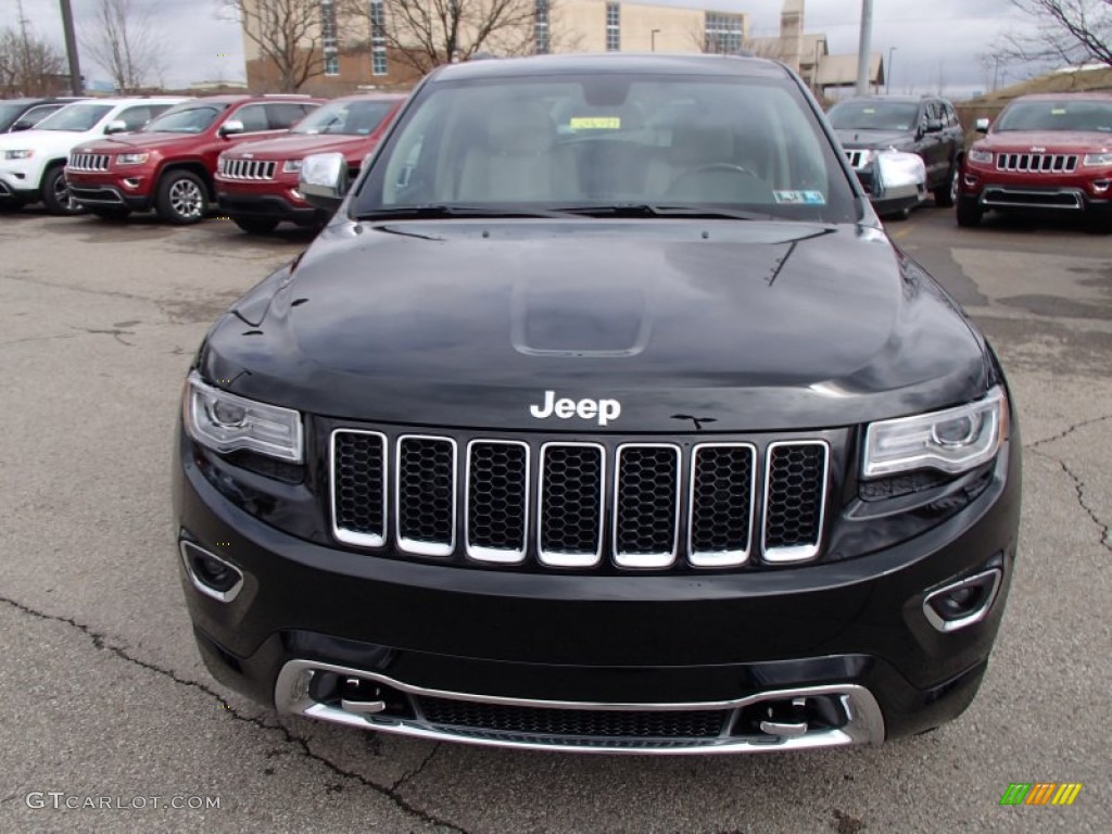 2014 Grand Cherokee Overland 4x4 - Black Forest Green Pearl / Overland Nepal Jeep Brown Light Frost photo #3