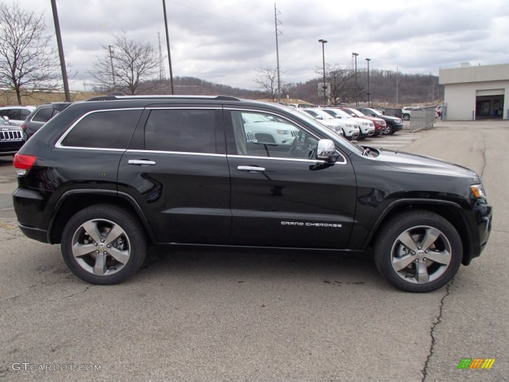 2014 Grand Cherokee Overland 4x4 - Black Forest Green Pearl / Overland Nepal Jeep Brown Light Frost photo #5