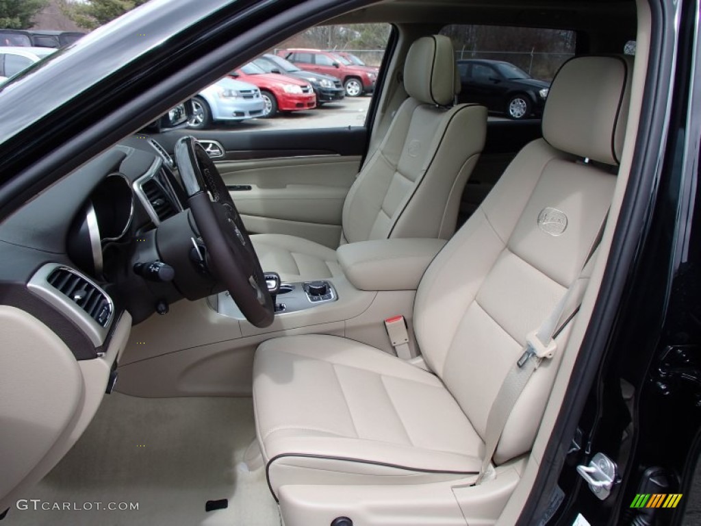 Overland Nepal Jeep Brown Light Frost Interior 2014 Jeep Grand Cherokee Overland 4x4 Photo #79027720