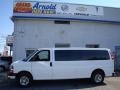 Summit White - Express EXT LS 3500 Passenger Van Photo No. 2