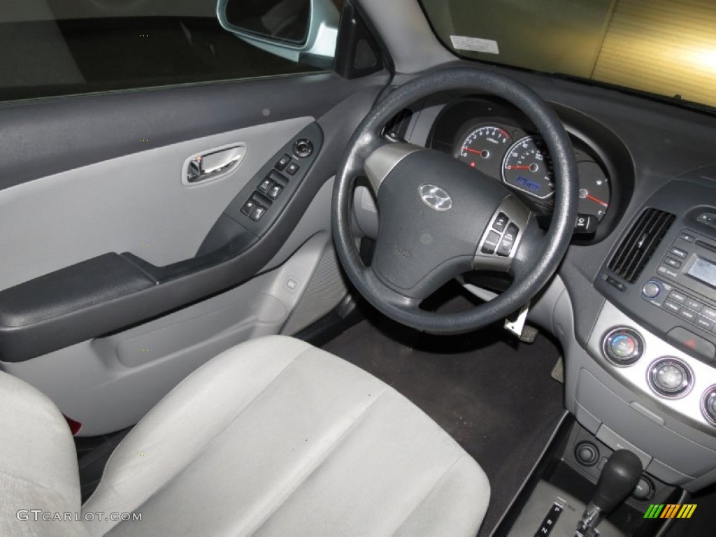 2010 Elantra GLS - Liquid Silver / Gray photo #15