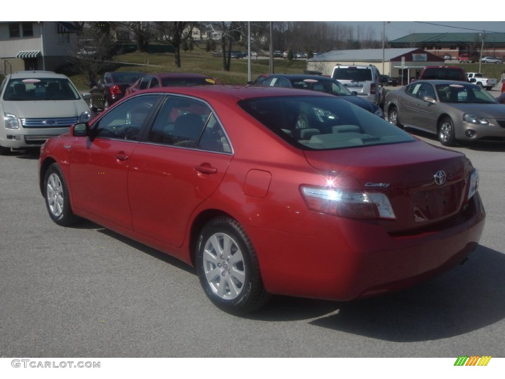 2008 Camry Hybrid - Barcelona Red Metallic / Ash photo #2