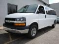 Summit White - Express EXT LS 3500 Passenger Van Photo No. 1