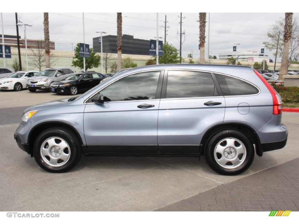 2007 CR-V LX - Glacier Blue Metallic / Gray photo #4