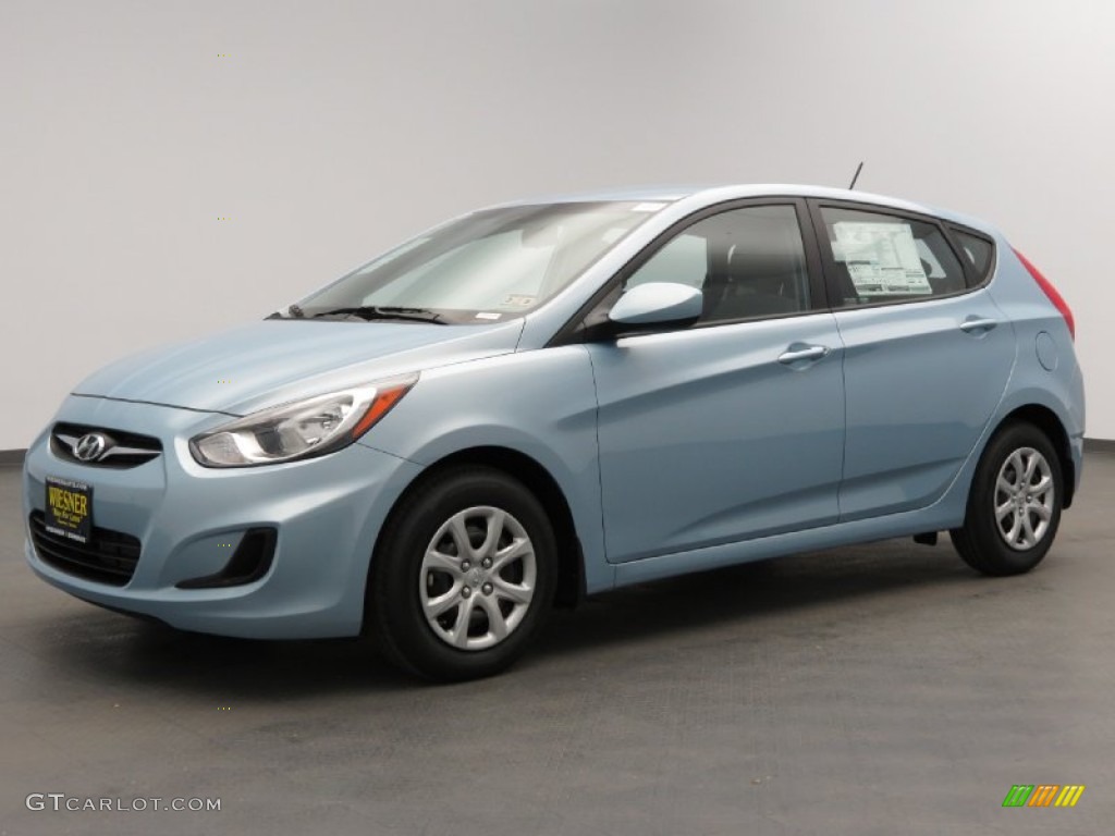 2013 Accent GS 5 Door - Clearwater Blue / Gray photo #1