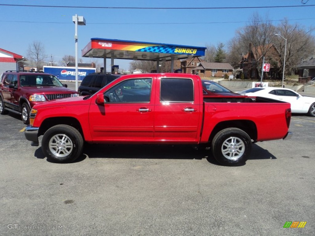 2012 Canyon SLE Crew Cab 4x4 - Fire Red / Ebony photo #1