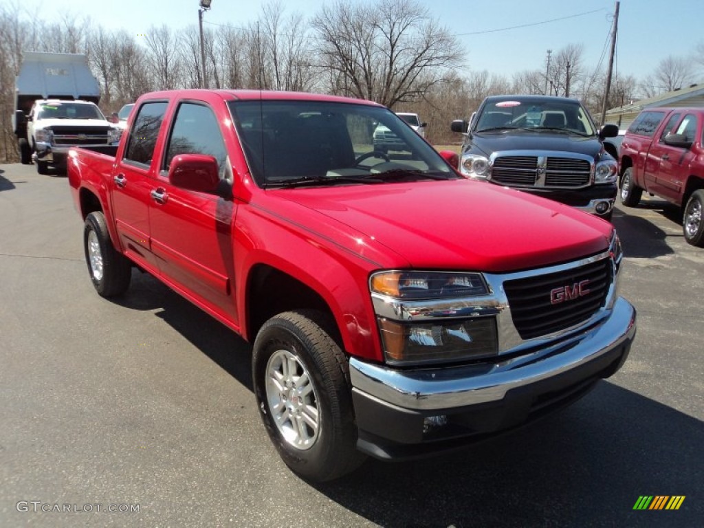 2012 Canyon SLE Crew Cab 4x4 - Fire Red / Ebony photo #20