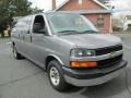 2007 Graystone Metallic Chevrolet Express LS 3500 Extended Passenger Van  photo #1