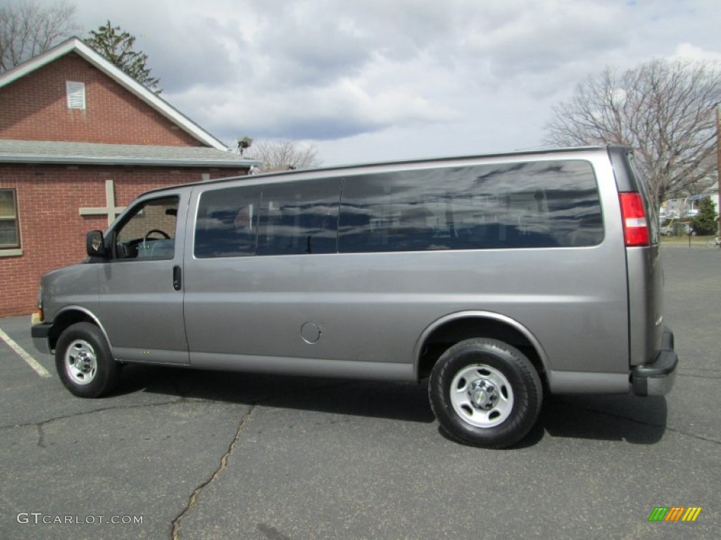 2007 Express LS 3500 Extended Passenger Van - Graystone Metallic / Medium Pewter photo #10