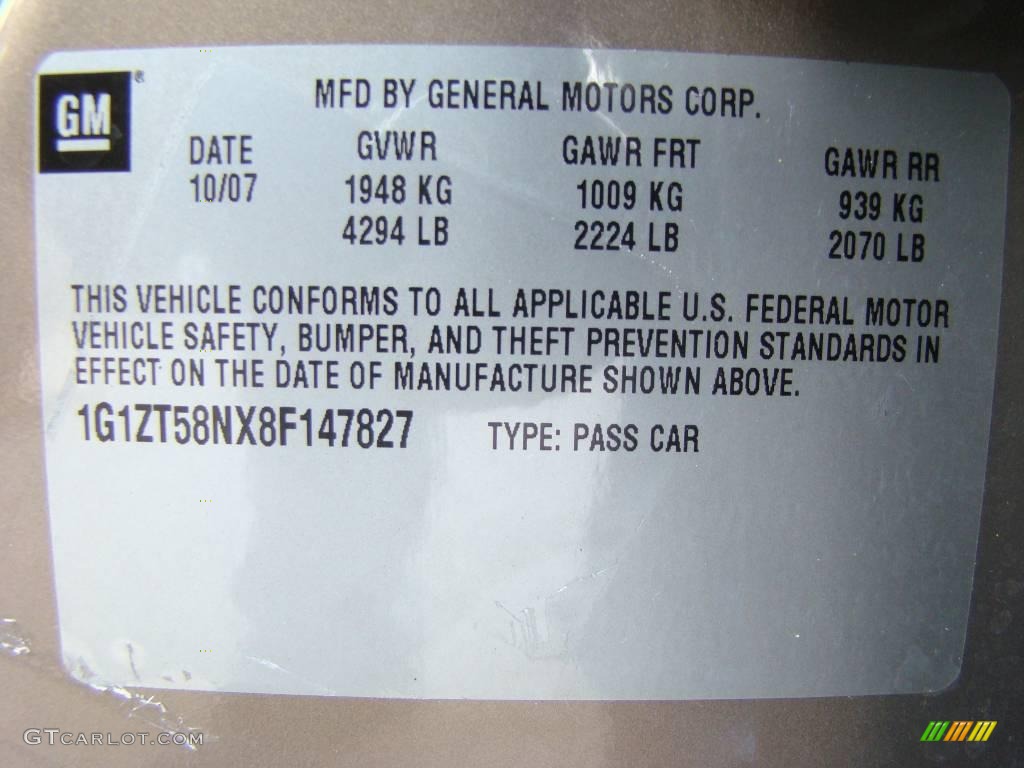 2008 Malibu Classic LT Sedan - Amber Bronze Metallic / Cashmere Beige photo #15