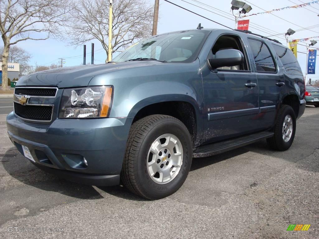 2008 Tahoe LT 4x4 - Blue Granite Metallic / Light Titanium/Dark Titanium photo #1