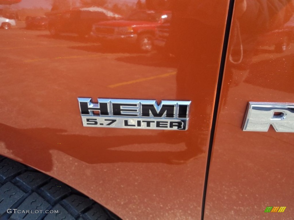 2010 Ram 1500 Sport Crew Cab 4x4 - Mango Tango Pearl / Dark Slate Gray photo #33