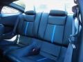 2014 Ford Mustang Charcoal Black/Grabber Blue Accent Interior Rear Seat Photo