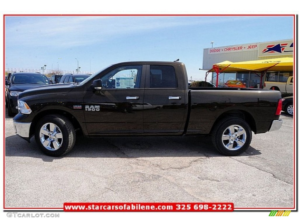 2013 1500 SLT Quad Cab - Black Gold Pearl / Canyon Brown/Light Frost Beige photo #2