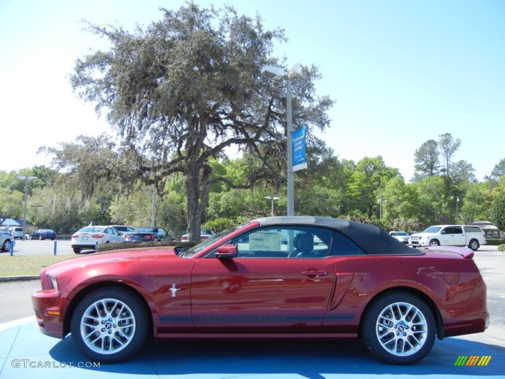 2014 Ruby Red Ford Mustang V6 Premium Convertible 78996355 Photo 2