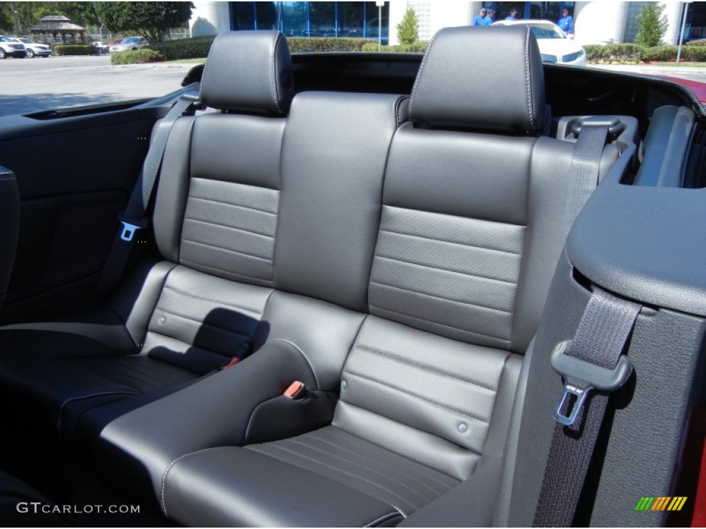 Charcoal Black Interior 2014 Ford Mustang V6 Premium Convertible Photo #79035367