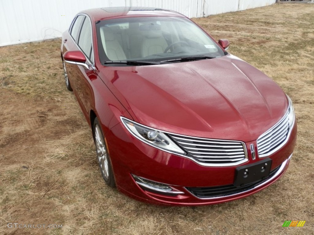 2013 MKZ 2.0L EcoBoost FWD - Ruby Red / Light Dune photo #3