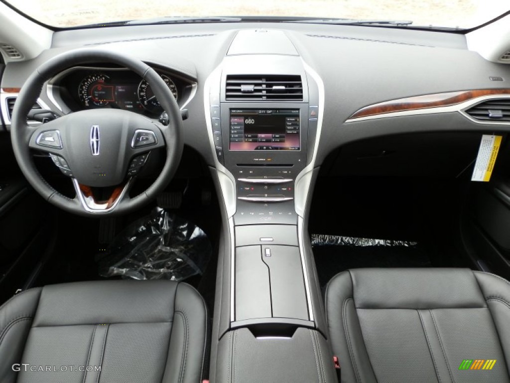2013 Lincoln MKZ 2.0L EcoBoost AWD Charcoal Black Dashboard Photo #79040341