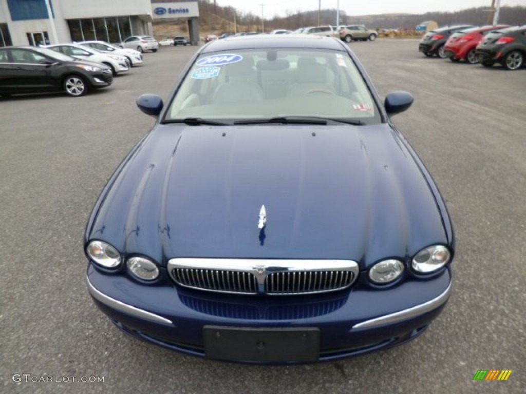 2004 X-Type 3.0 - Pacific Blue Metallic / Ivory photo #2
